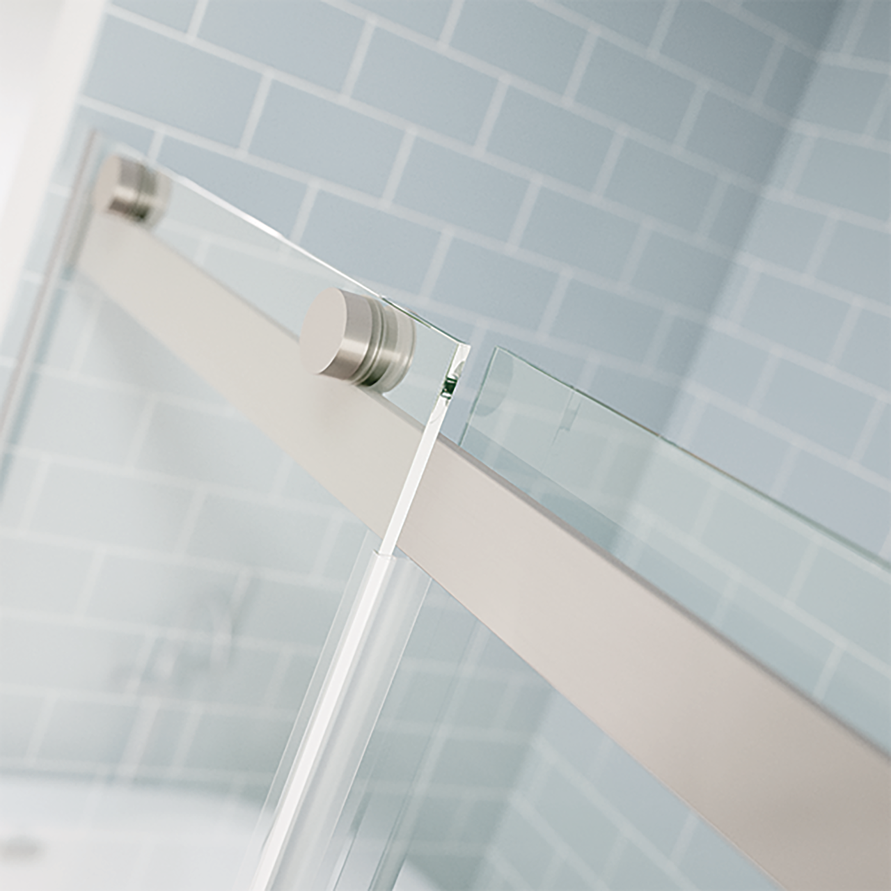 60" Shower / Clear / Brushed Nickel (Shower Door)