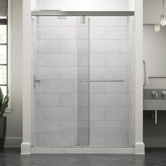 60" Shower / Clear / Polished Chrome