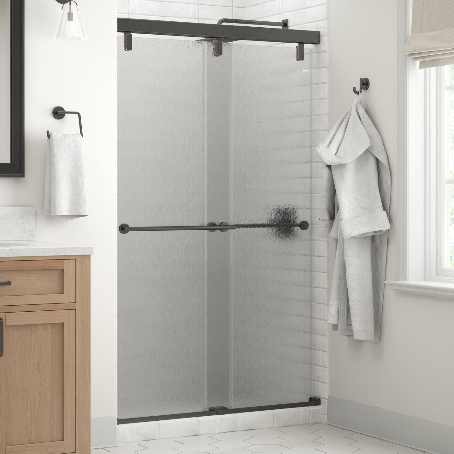 48" Shower / Rain / Delta Oil Rubbed Bronze