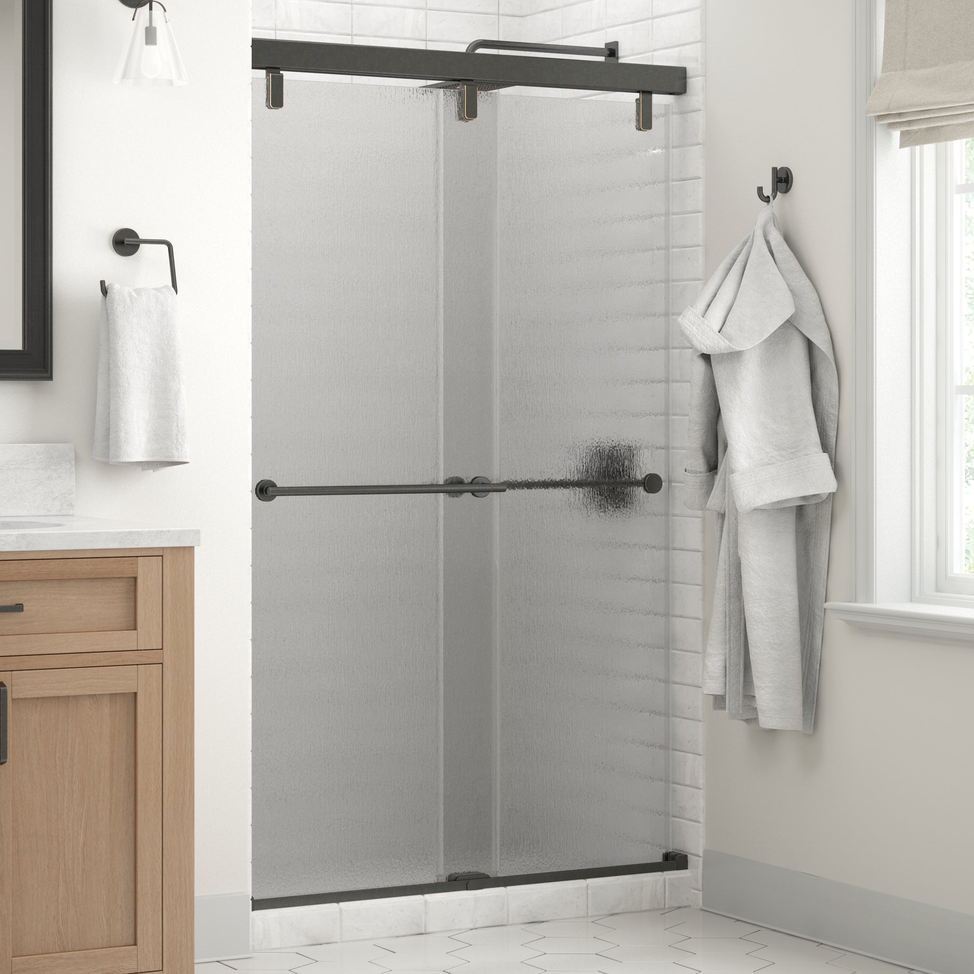 48" Shower / Rain / Delta Oil Rubbed Bronze