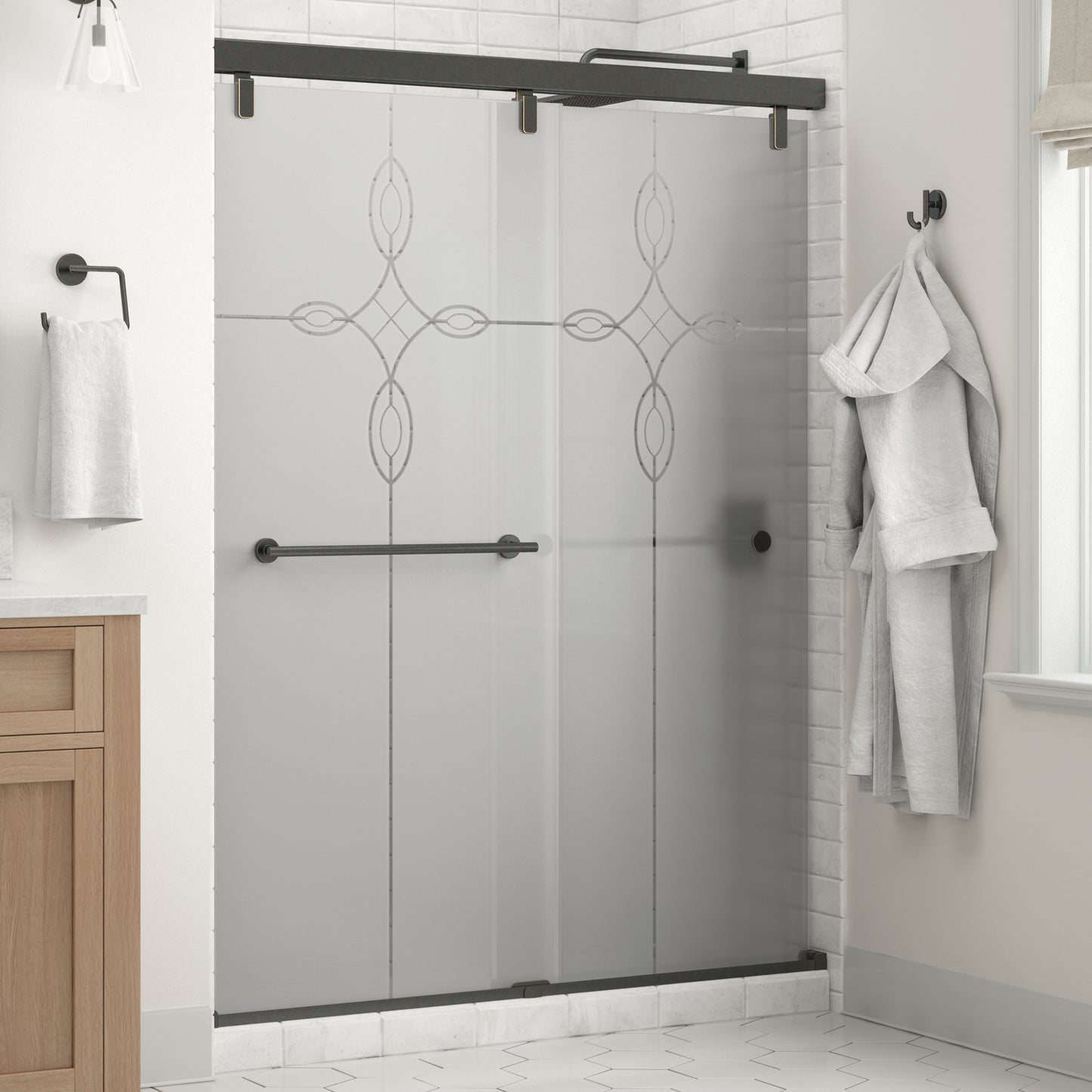 60" Shower / Tranquility / Delta Oil Rubbed Bronze