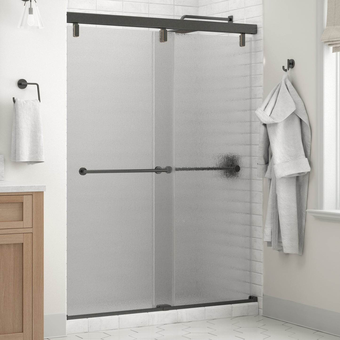 60" Shower / Rain / Delta Oil Rubbed Bronze