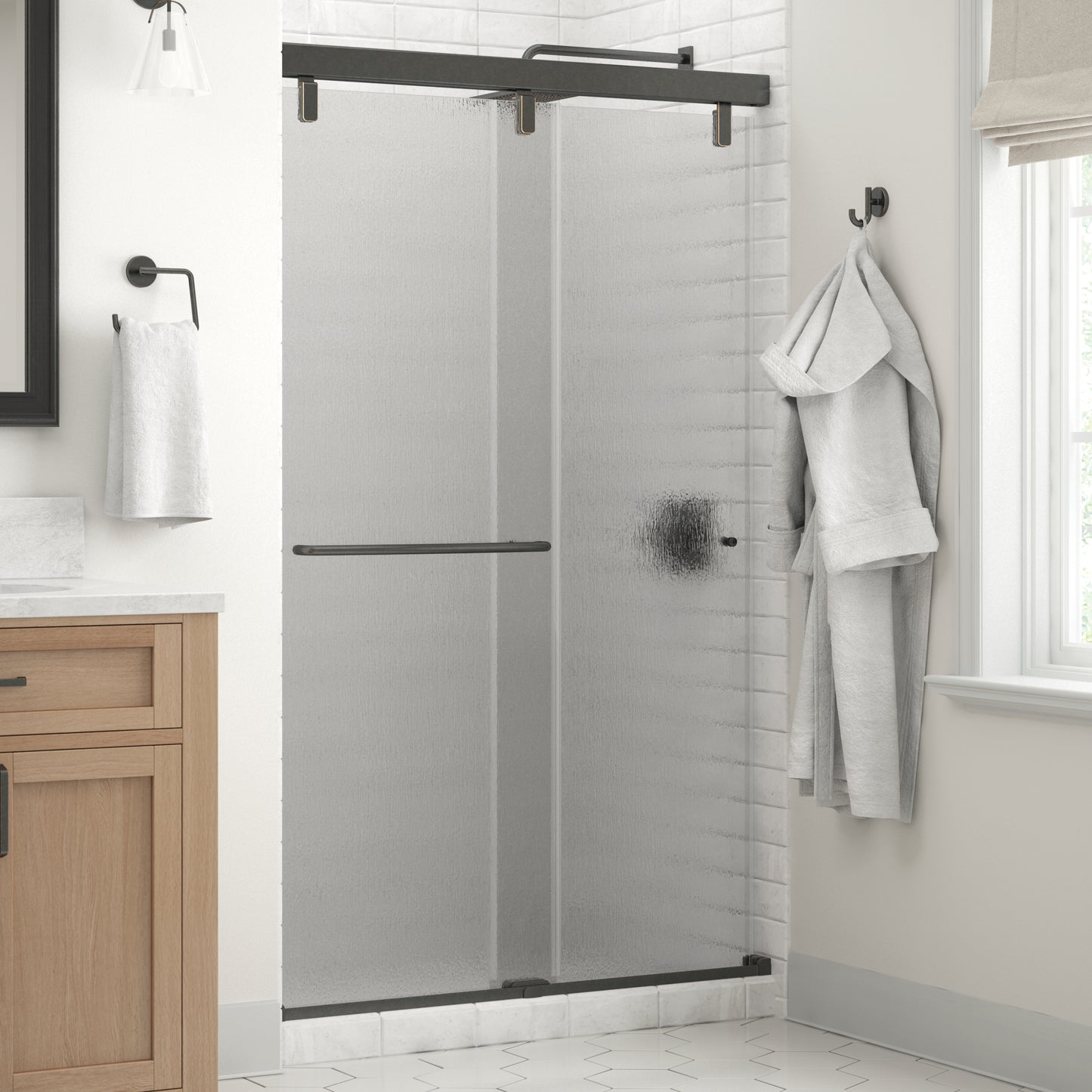 48" Shower / Rain / Delta Oil Rubbed Bronze